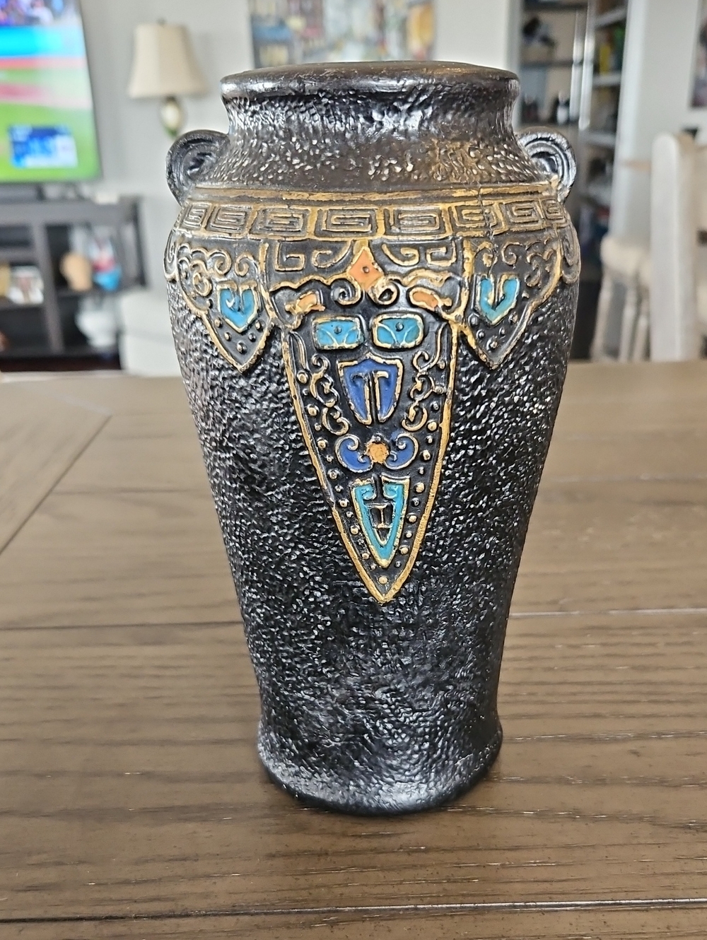 Antique Japanese Tokanabe Ware Art Pottery Vase